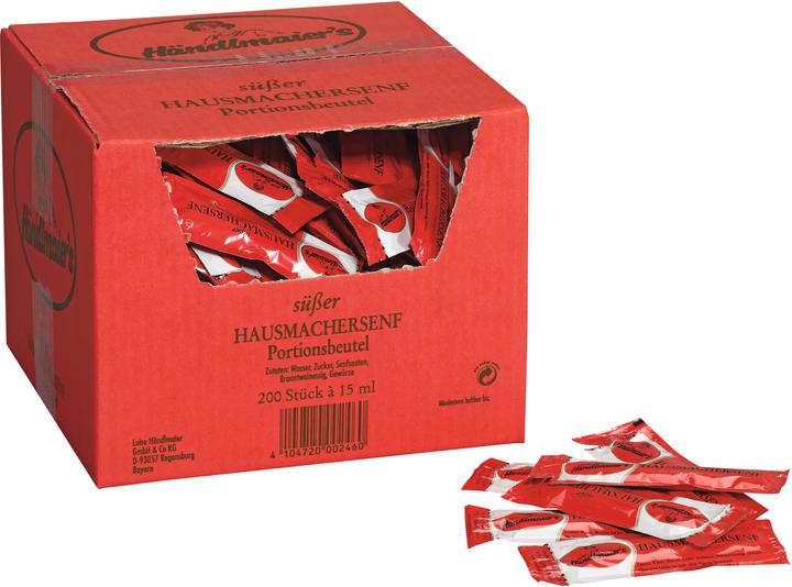 Produktbild Händlmaier Süsser Hausmachersenf 200 Portionen à 15ml 3kg (3000 g)