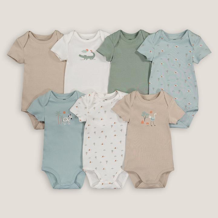 La Redoute Collections 7er-Pack kurzärmelige Bodys