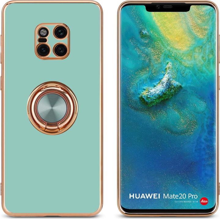 Actual product image Cadorabo Case for Huawei MATE 20 PRO in TPU with camera protection and ring LM089 Style (Mate 20 Pro)
