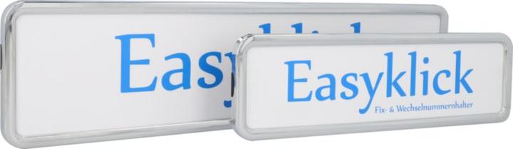 Image du produit Easyklick Titulaire d'une plaque d'immatriculation (Avant + arrière, Format long)