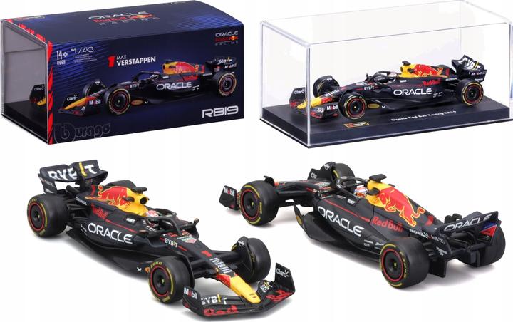 Actual product image Bburago Red Bull Racing F1 RB19 Verstappen 2023