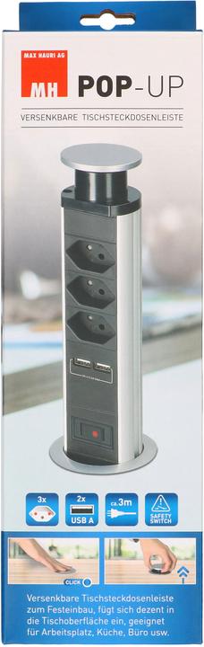 Produktbild Max Hauri Office Line POP-UP Socket Tower (3 x, Typ 13, 3 m)