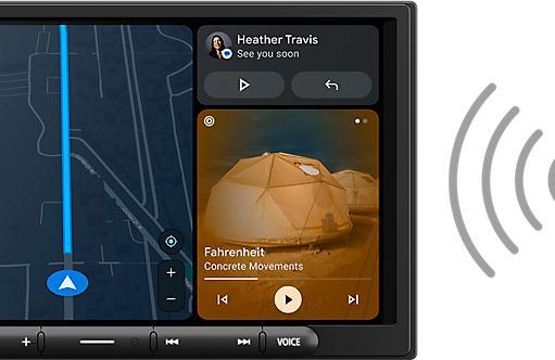Actual product image Sony XAV-AX4050 (Android car, Apple Carplay)