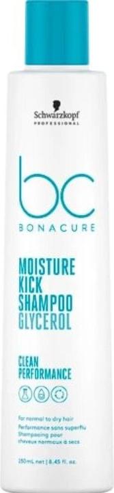 Produktbild Schwarzkopf Feuchtigkeitsspendendes Shampoo Bonacure Moisture Kick Glicerol (250 ml) (250 ml, Flüssiges Shampoo)