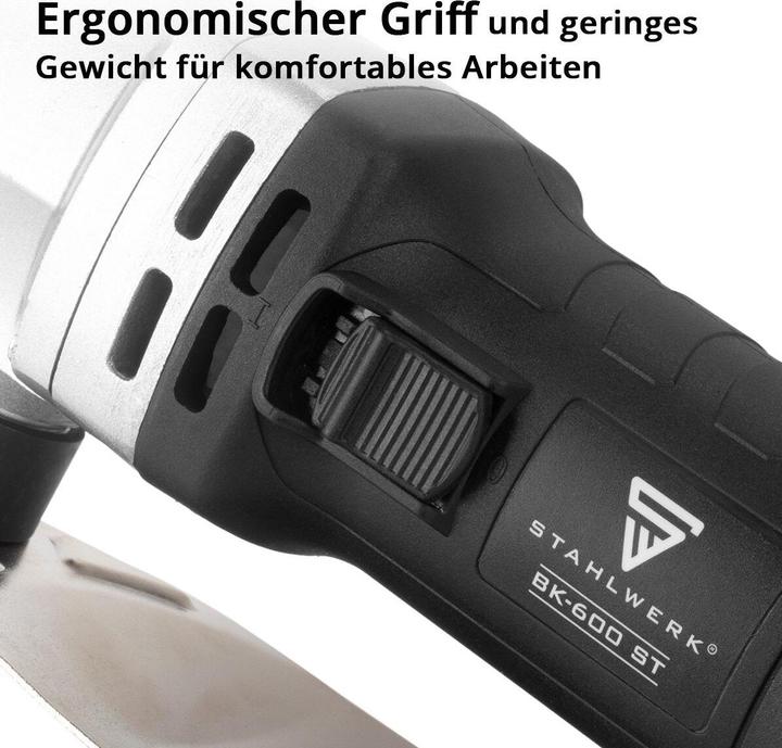 Produktbild Stahlwerk Blechknabber BK-600 ST mit 600W und 2.000 U/min bis 2,5mm Schnitttiefe