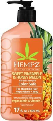 Image du produit Hempz Shampooing à la biotine ananas doux et melon miel pour la croissance des cheveux minces et fins (Shampoing liquide)