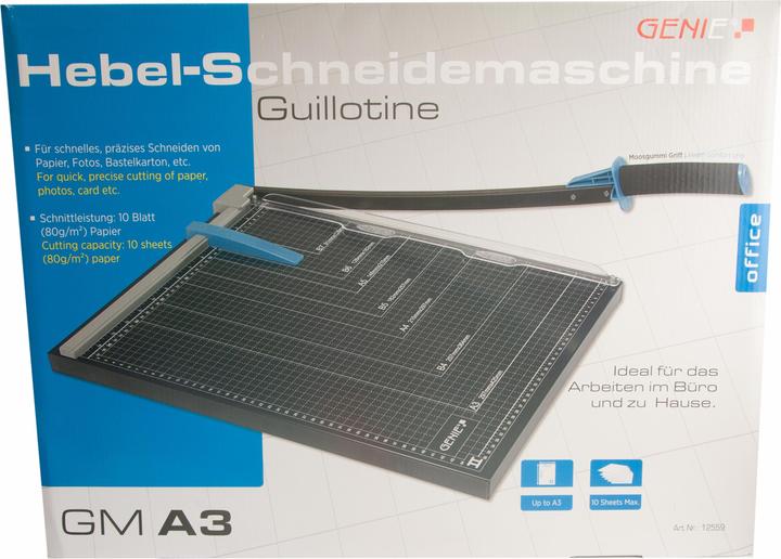 Actual product image Genie Lever cutting machine GMA3 (10 Sheets, A3)