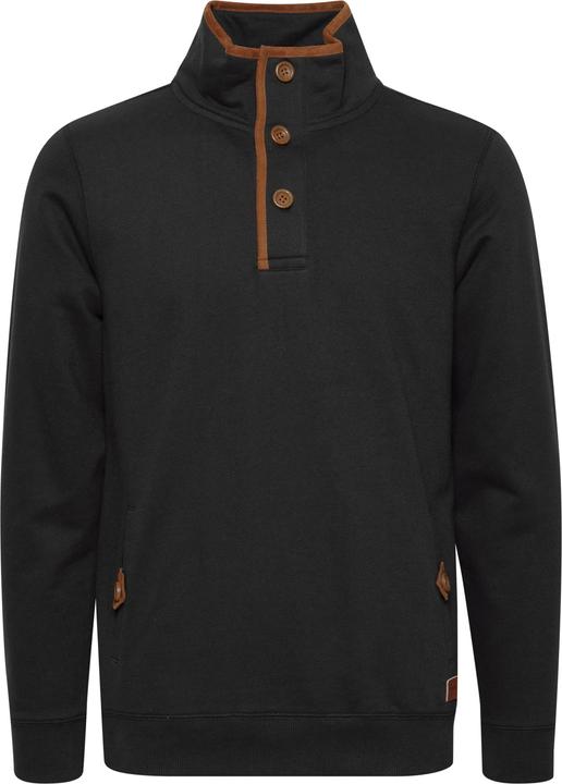 Actual product image Blend Achlias Men's Sweatshirt Sweat Shirt Jumper With High-Neck Buttons And Pockets (L)