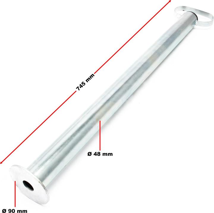 Produktbild Wiltec Abstellstütze Anhängerstütze 700mm ø48mm Stützrohr Anhänger Trailer