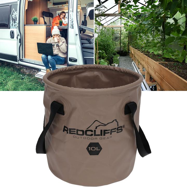 Image du produit Redcliffs Seau de camping, pliable, 10 litres