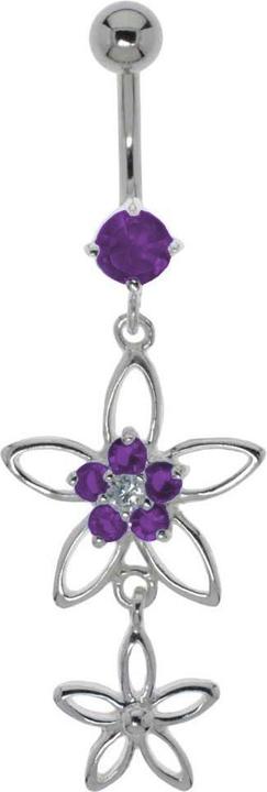 Immagine prodotto Bijouteria Piercing ventre (Acciaio chirurgico 316L, Argento 925, Zirconia)
