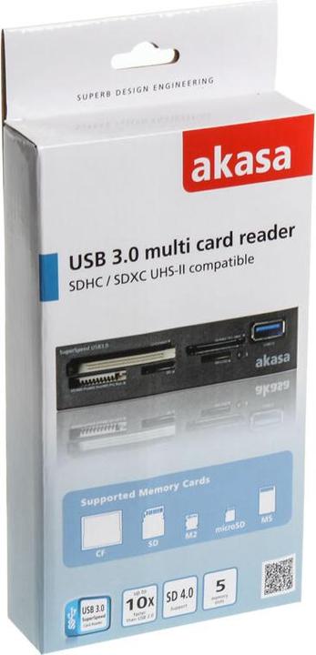 Produktbild Akasa Kartenleser 8,9 cm (3.5" ) (Multi-Format) (USB 3.0)