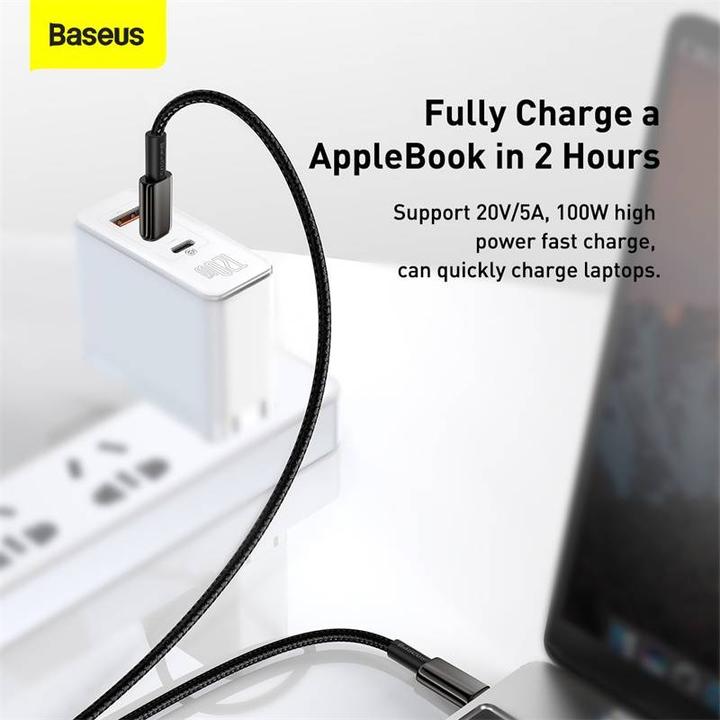Actual product image Baseus USB C – USB C (1 m, USB 2.0, 100 W)