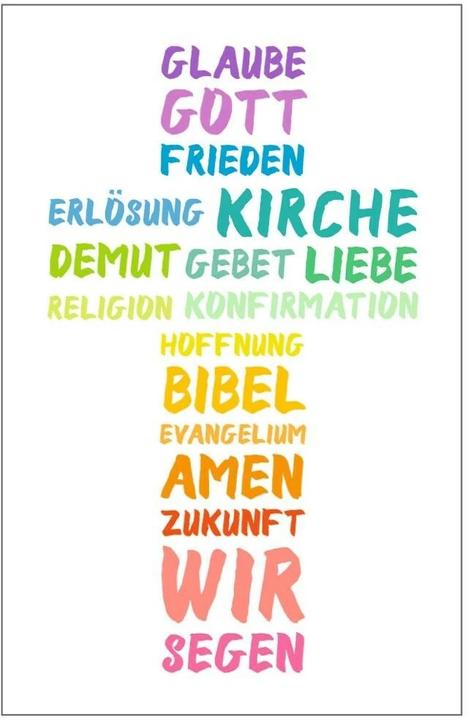 Image du produit Susy Card Carte de voeux de confirmation 11 x 17 cm, croix (1 pcs)
