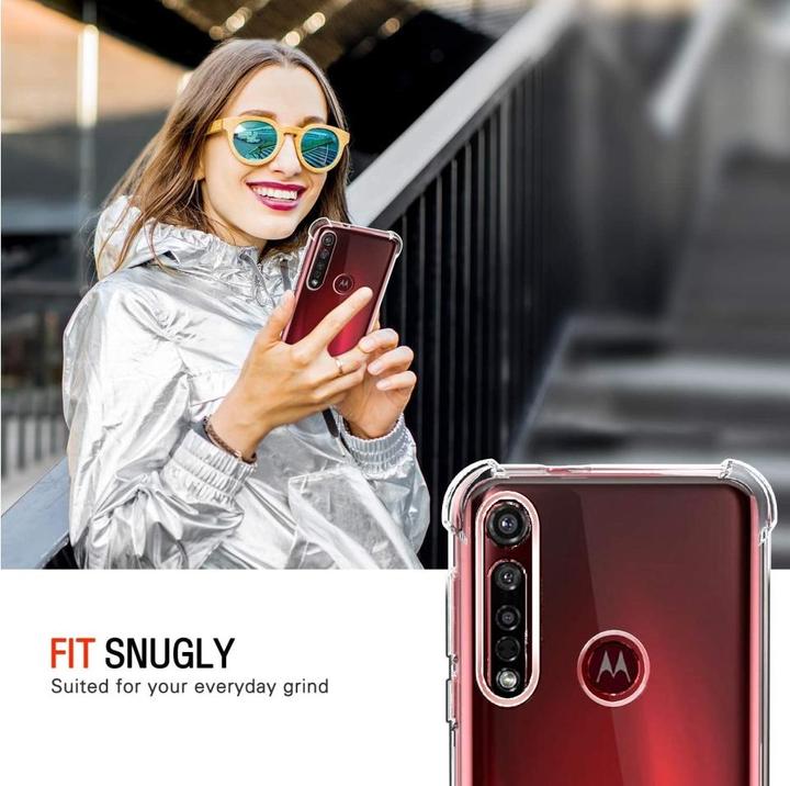 Produktbild Screenguard Motorola Moto G8 Plus Hülle Crystal Soft Airbag Bumper (Motorola Moto G8 Plus)