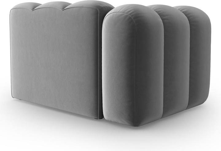 Actual product image Micadoni Velvet Modul Left, "Lupine", 1 Seat, 115x95x70Made in Europe (2 person sofa, 3-seater, 4-seater)