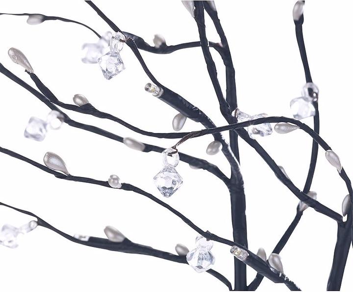 Produktbild Lunartec 3 Deko-Zweige, je 48 Kunststoff-Knospen & 8 LEDs, batteriebetr., Timer (0.60 m)