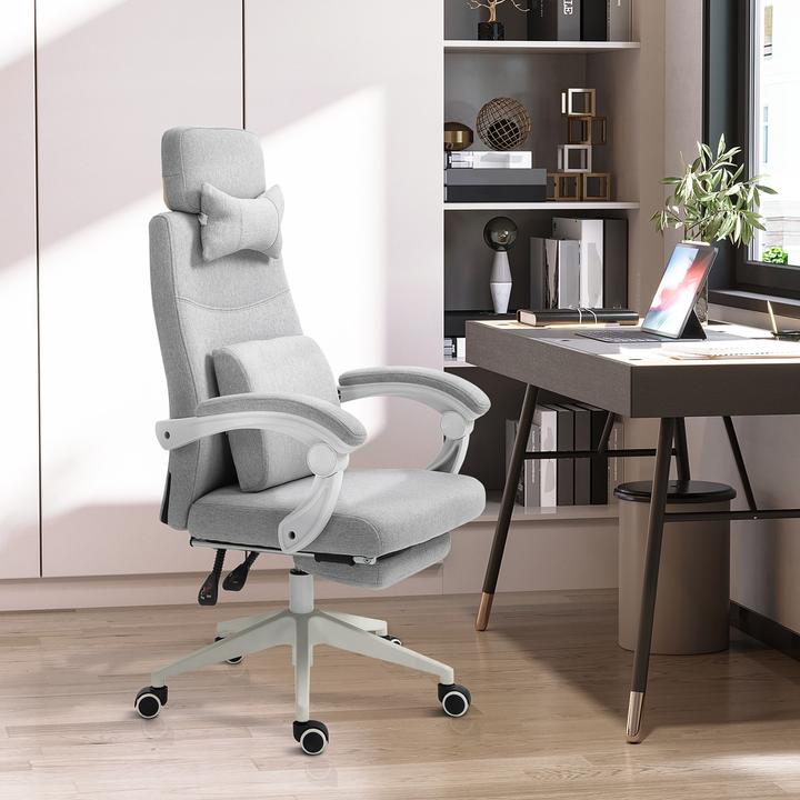 Image du produit Vinsetto Siège de travail avec repose-pieds