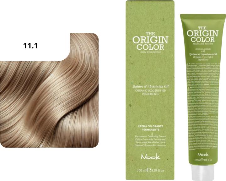 Produktbild Nook Origin Color Haarfarbe (11.1 Blond Platin Hell Esche)