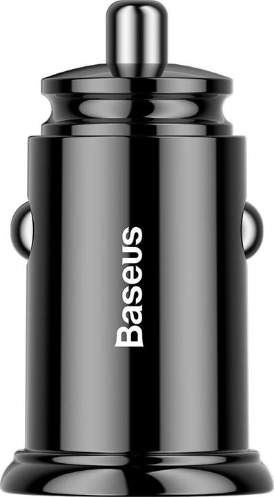 Actual product image Baseus Circular Plastic A+C 30W PPS Car Charger Black