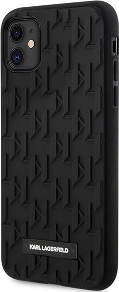 Produktbild Karl Lagerfeld KLHCN61RUPKLPK iPhone 11 / Xr 6.1" hardcase czarny/black 3D Monogram (Apple iPhone XR)