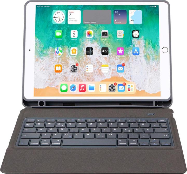 Actual product image Deqster Slim Keyboard 2 (DE, IPad (7th gen)/iPad (8th gen), IPad 10")