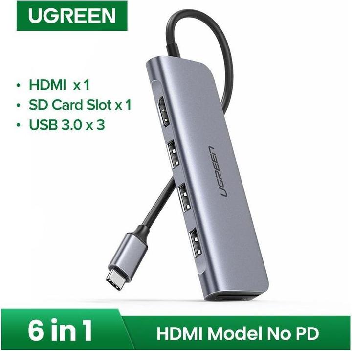 Actual product image Ugreen CM195 (USB-C, 6 Ports)