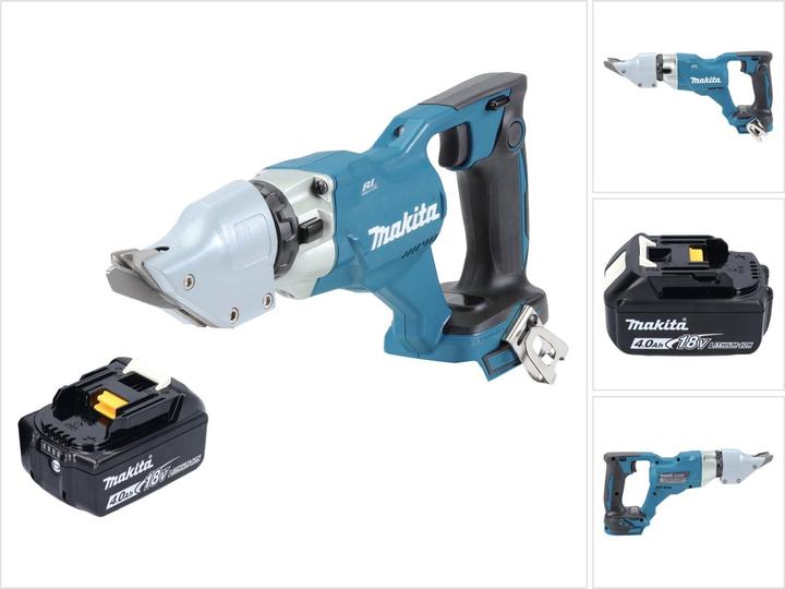 Makita DJS 200 M1 Battery Sheet Metal Shears 18 V 2.0 mm Brushless + 1x battery 4.0 Ah - without charger