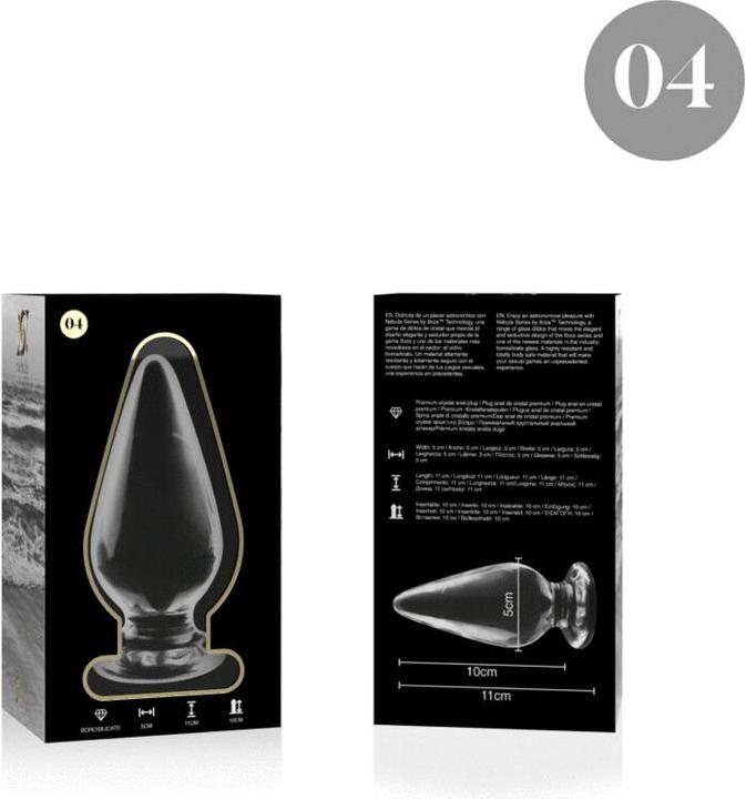 Image du produit Ibiza Nebula Series By ™ - Modèle 4 Plug Anal Verre Borosilicate 11 X 5 cm Clair