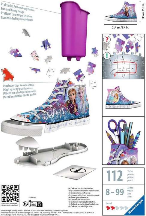 Image du produit Ravensburger Baskets Disney Frozen 2 3D (108 pièces)