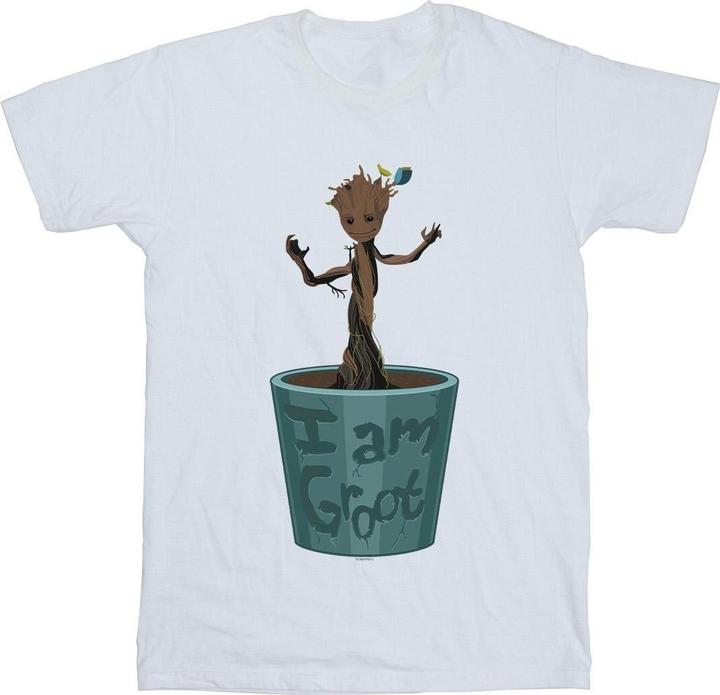 Guardians Of The Galaxy Groot Flower Pot TShirt Jungen