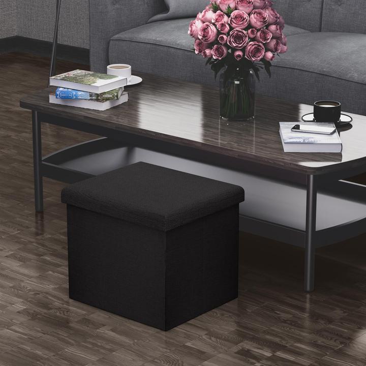 Produktbild Intirilife Sitzwürfel DIAMANT SCHWARZ