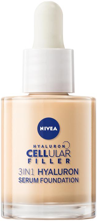 Produktbild NIVEA Hyaluron Cellular Filler 3in1 Serum Foundation hell (30ml) (01 Hell)