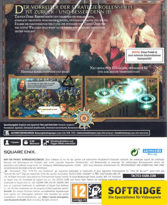 Actual product image Square Enix Tactics Ogre: Reborn (PS5, DE)