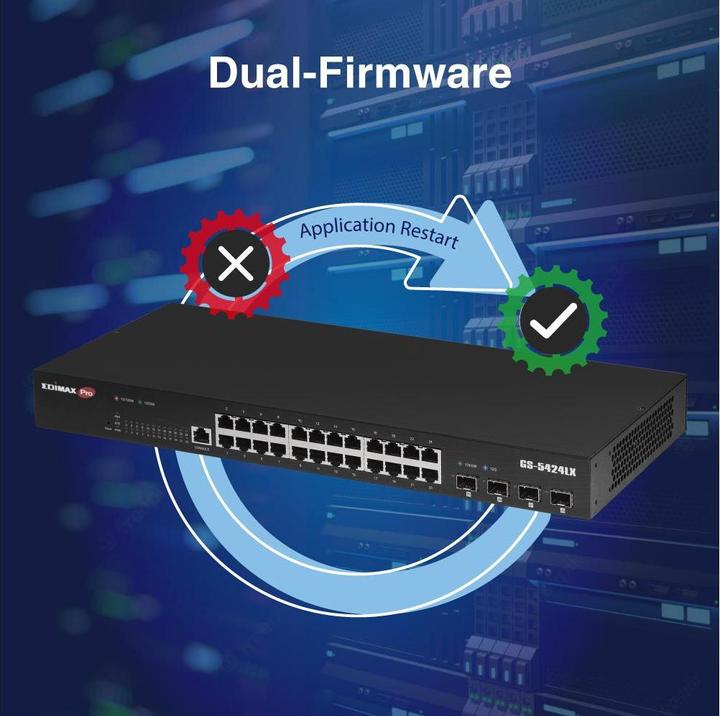 Produktbild edimax Switch Pro 28x GE GS-5424LX Rackmount (28 Ports)