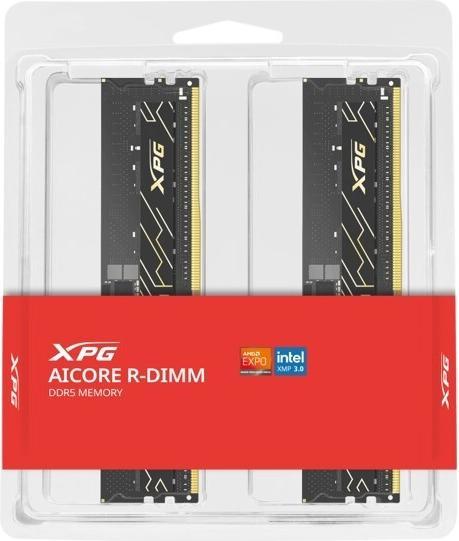 Produktbild Adata DDR5 32GB 6400-32 K2 XPG AICORE RDIMM black (2 x 16GB, 6400 MHz, DDR5-RAM, R-DIMM)
