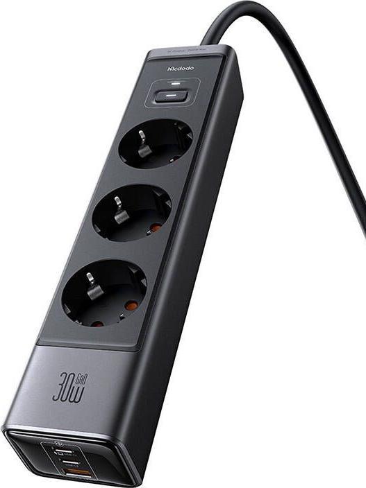 Image du produit Mcdodo GaN 6-in-1 power strip CH-0620, 30W (6 x, USB-C, USB-A, 1.50 m)