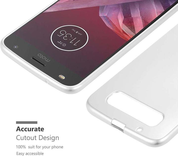 Actual product image Cadorabo TPU Matt Metallic Cover (Motorola Moto Z2)