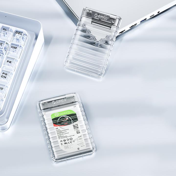 Produktbild Orico 2139U3-V1 2,5" HDD/SSD USB Micro-B 5Gb/s Festplattenlaufwerk - Transparent (2.5")