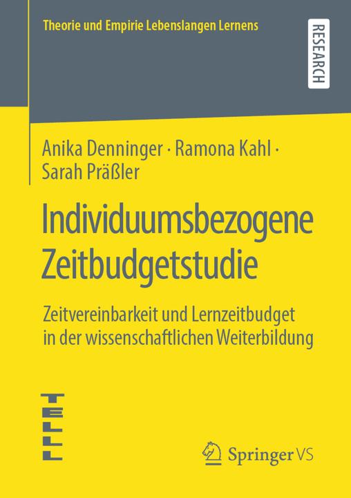 Produktbild Individuumsbezogene Zeitbudgetstudie (Niederländisch, Ramona Kahl, Sarah Prässler, Anika Denninger, 2019)