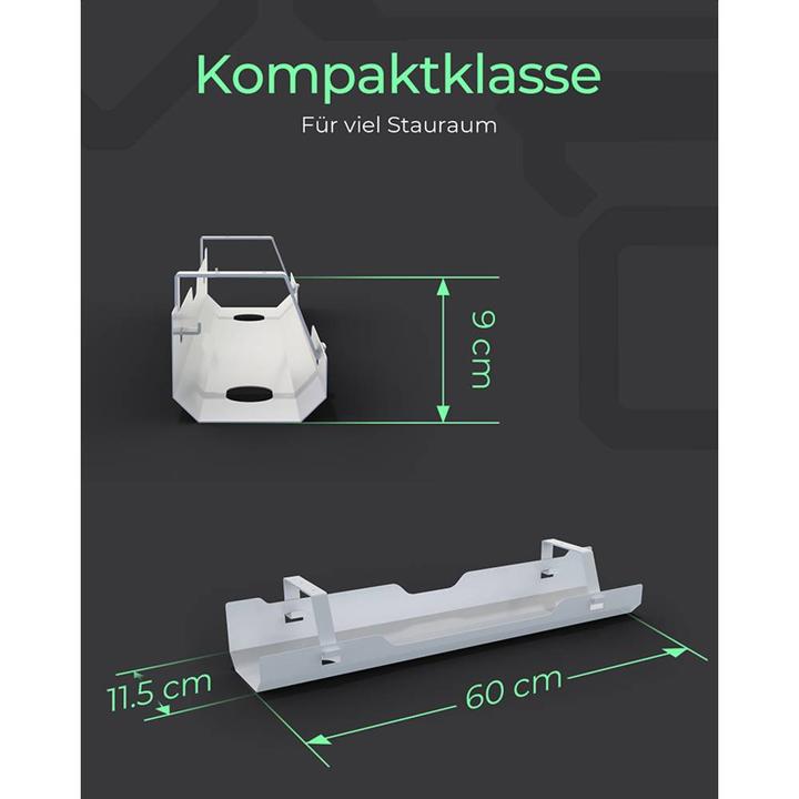Actual product image Icy Box Cable management tray (Cable hole, 61 cm)
