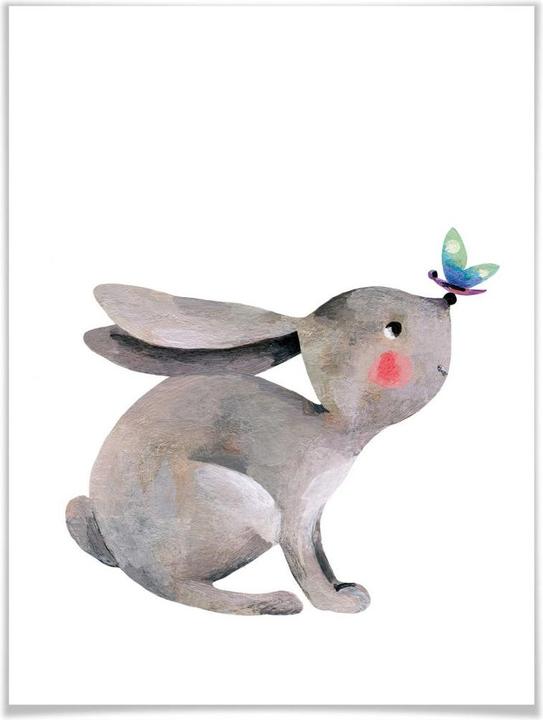 Produktbild Trenddeko Blanz - Kleiner Hase (60 x 80 cm)