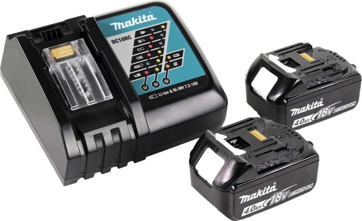 Productafbeelding Makita DMP 180 RM Batterijcompressor 18 V 8,3 bar + 2x accu 4,0 Ah + lader (0 l)