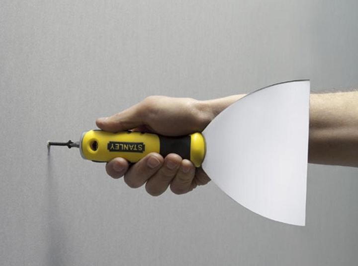 Actual product image Stanley Joint spatula Blade width 127 mm Two-component stainless steel handle (13 cm)