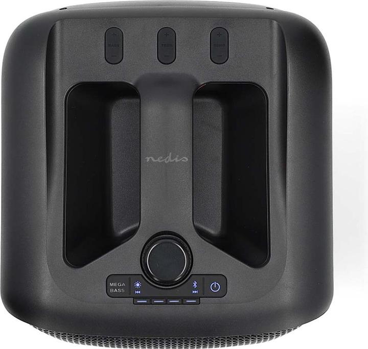 Produktbild Nedis Bluetooth®-Party-Lautsprecher | max. Batteriespielzeit: 5 Std | 150 W | Tragegriff | Partylich (5 h)