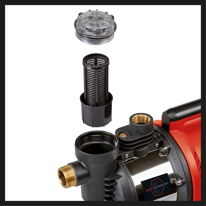 Produktbild Einhell Hauswasserautomat GE-AW 1144 SMART (rot/schwarz, 1.100 Watt, App-Steuerung) (Hauswasserpumpe)