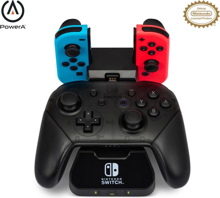 PowerA Station de recharge de manettes pour Nintendo Switch (Switch, Switch OLED)