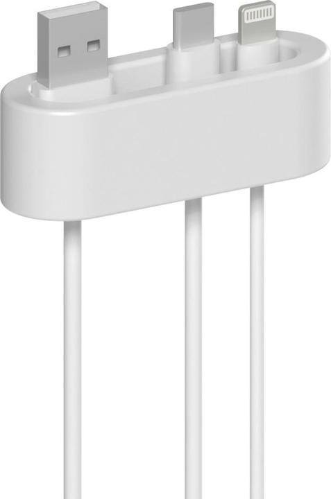 Image du produit Hama Support de câble, autocollant, 2 pièces, blanc