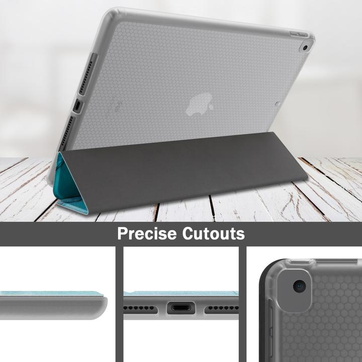 Actual product image Cadorabo Tablet Case Book Tablet Bunter Marmor (iPad Pro 10.5)