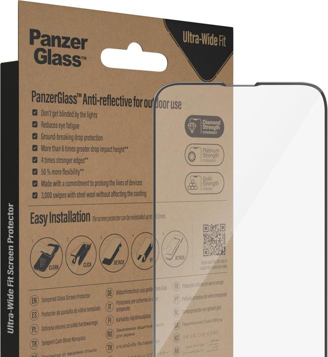Image du produit PanzerGlass Ultra Wide Fit (1 pièce(s), Apple iPhone 13 Pro Max, Apple iPhone 14 Plus)